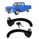 <transcy>External Door Handle with Keys Pair Black GM Chevrolet C Series A10 C10 D10 Veraneio</transcy>
