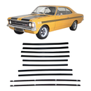 <transcy>Door Window Run Channel and Beltline Weatherstrip Seal Kit Opel Rekord C Commodore 2 Doors 1968 to 1984</transcy>