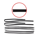 Kit Borracha Porta Capô Mala Canaleta Vidro Del Rey 4 Portas