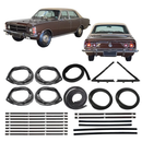 Kit Borracha Porta Parabrisa Pestana Opala 4 Portas 1978 79