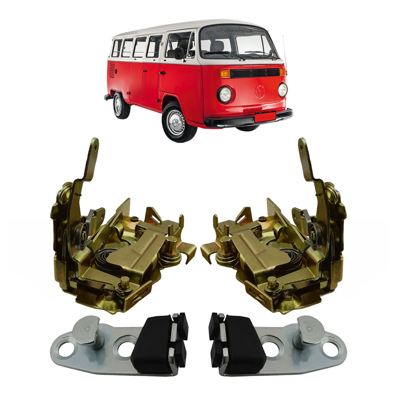 <transcy>Door Latch Lock With Striker Kit Kombi VW Bus T2</transcy>