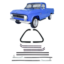 Kit Canaleta Pestana Vidro Quebra Vento A10 A14 C10 C14 D10