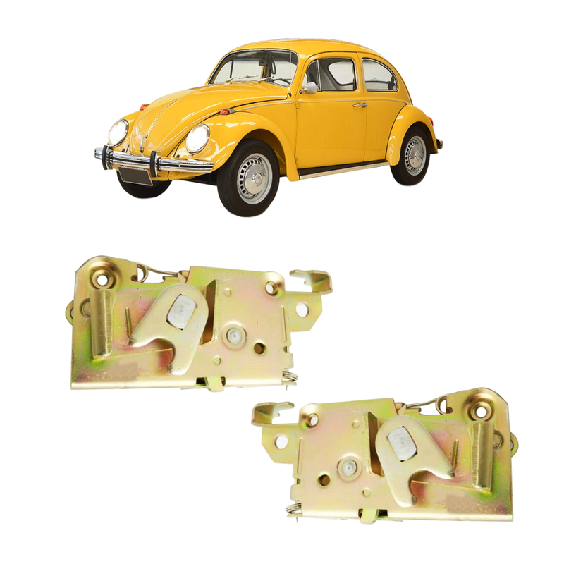 <transcy>Door Latch Lock Pair VW Beetle 1978 to 1996 Brasilia Variant 1 and 2</transcy>