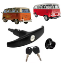 Maçaneta Porta Mala Tampa Traseira Chave Kombi Clipper Preta