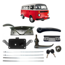 Kit Fechadura Vareta Maçaneta Porta Meio Lateral Kombi 75/97