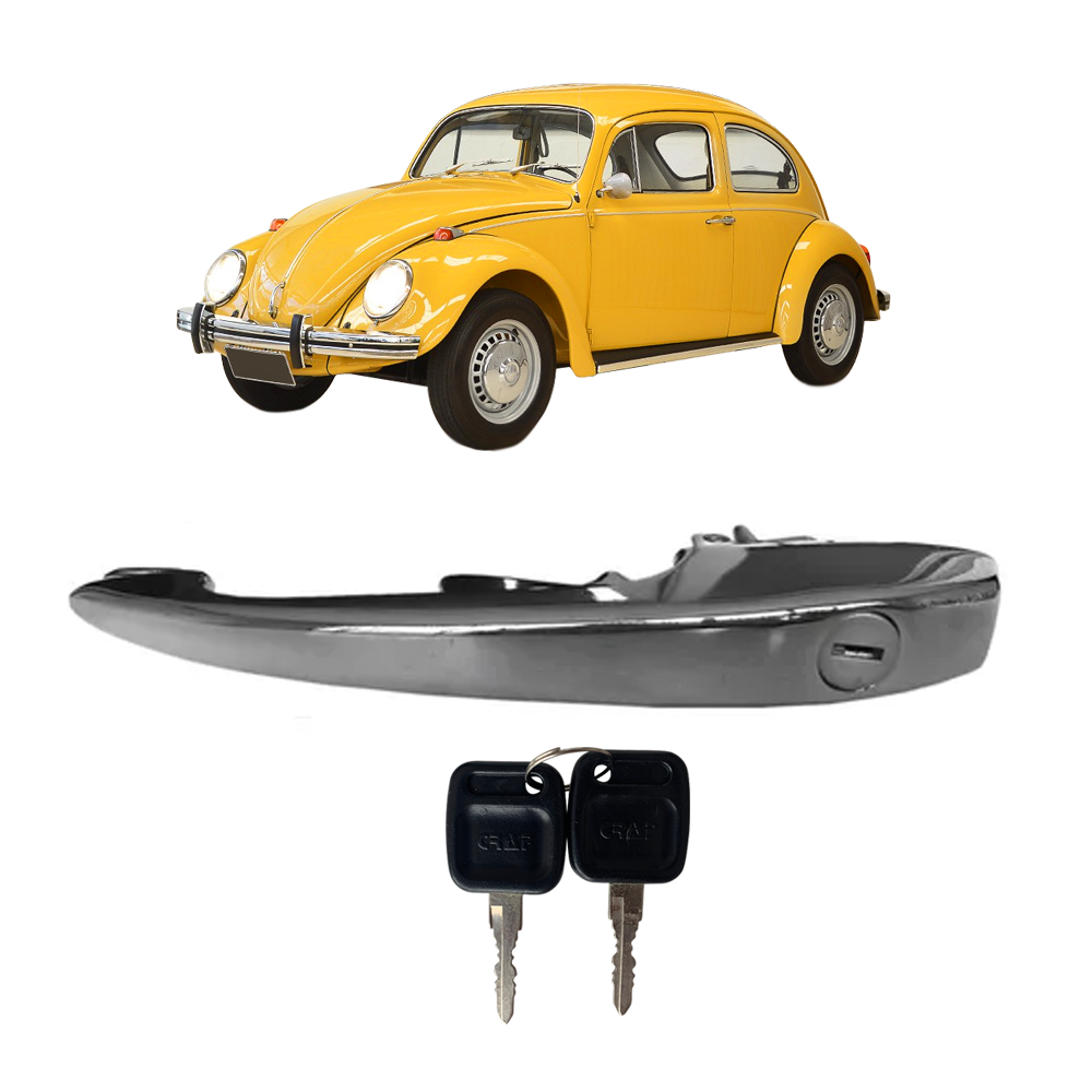 <transcy>External Door Handle With Keys VW Beetle 1977 to 1996 Brasilia Variant</transcy>