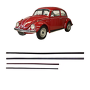 <transcy>Door Window Run Channel Weatherstrip Seal Kit VW Beetle 1971 to 1977</transcy>