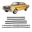 <transcy>Door Window Run Channel and Beltline Weatherstrip Seal Kit Opel Rekord C Commodore 2 Doors 1968 to 1984</transcy>